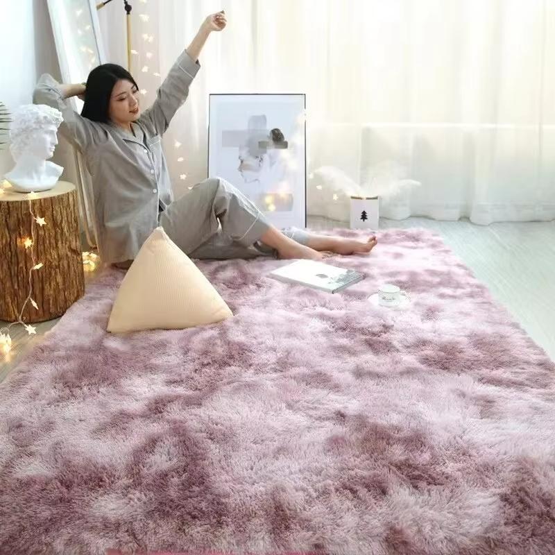 Modern Winter Thick Tea Table Living Room RugRugs for Bedroom Furry Room Decoration Super Soft Large Area Full Carpet Floor Mat