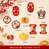 Magnetic Fu Character Festive Decals