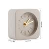 GEEKCOOK Simple Square Cement Desk Clock for Office Home Living Room Household DecorBrown
