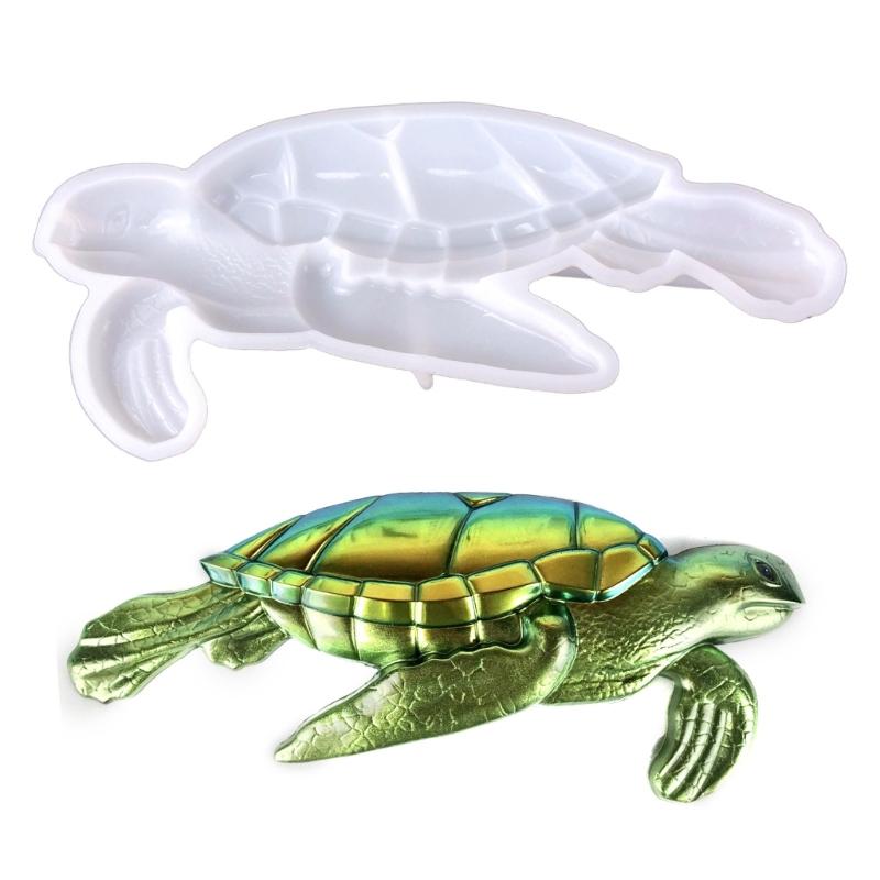 3D Sea Turtle Silicone Molds Resin Mold Large Animals Statue Making Epoxy Casting Mould for Wall Hanging Door Decoration
