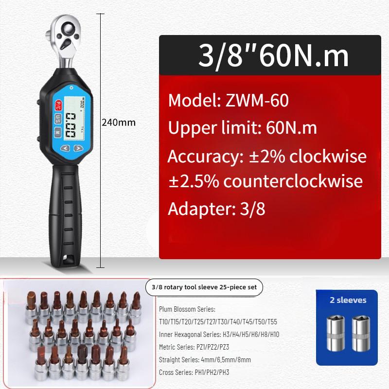 Cheie Dinamometrică Digitală Mini Portabilă pentru Strângerea Șuruburilor Cheie de Reparare Set de Scule pentru Întreținere Auto