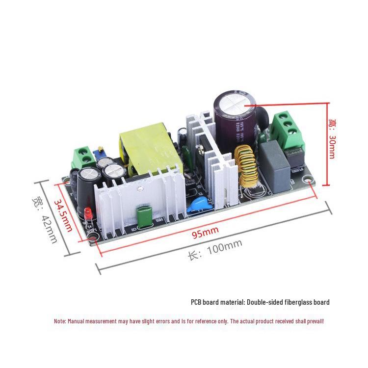 12V 5A Adjustable DC Power Supply, 18V/24V/36V, 60W Smart Switching Single-Channel Board