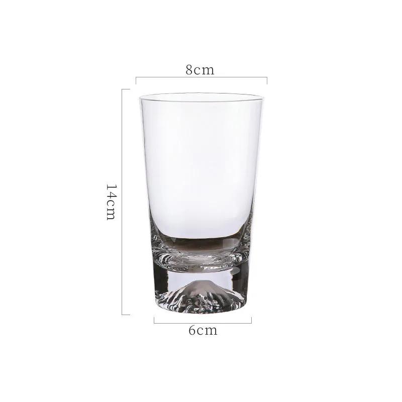 Snow Mountain Cup Household Wine Utensils Juice Mug Cold Drink Cups Cocktail Glass Transparent Drinkware Fuji Mountain Glass Cup