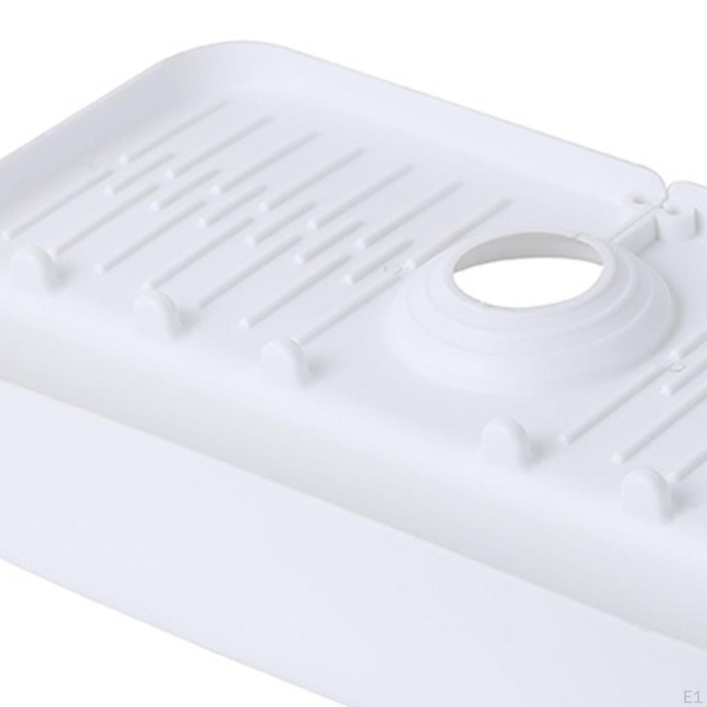 Bathroom Faucet Water Catcher Mat Sink Draining Pad behind for Farmhouse