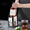 Enfriador de Champán Cubo de Hielo de Acero Inoxidable, Resistente para Vino con Boca Inclinada de Papelera de Escritorio, Espesado para Cerveza Multiusos para Bar KTV Multifunción