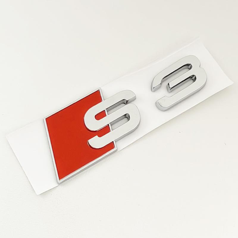 2026 3D ABS Chrome Black Logo S3 S4 S5 S6 S7 S8 Emblem Car Trunk Badge Sticker For Audi 8Y 8P 8V B6 B8 B9 8T C4 C6 C7 C8 Accessories