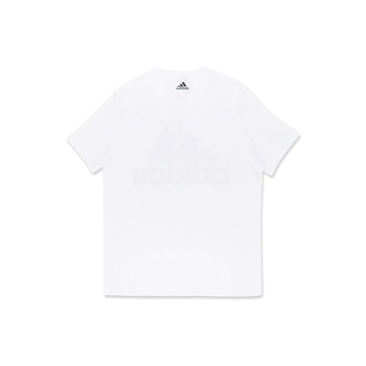 Adidas T Shirts Men's White Crew Neck Moderate Straight Fit CD4863