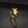 Atoztide Custom Name Ring Unique Personalized Charm Fashion Stainless Steel Letter Gold Color For Women Girlfriend Jewelry Gift