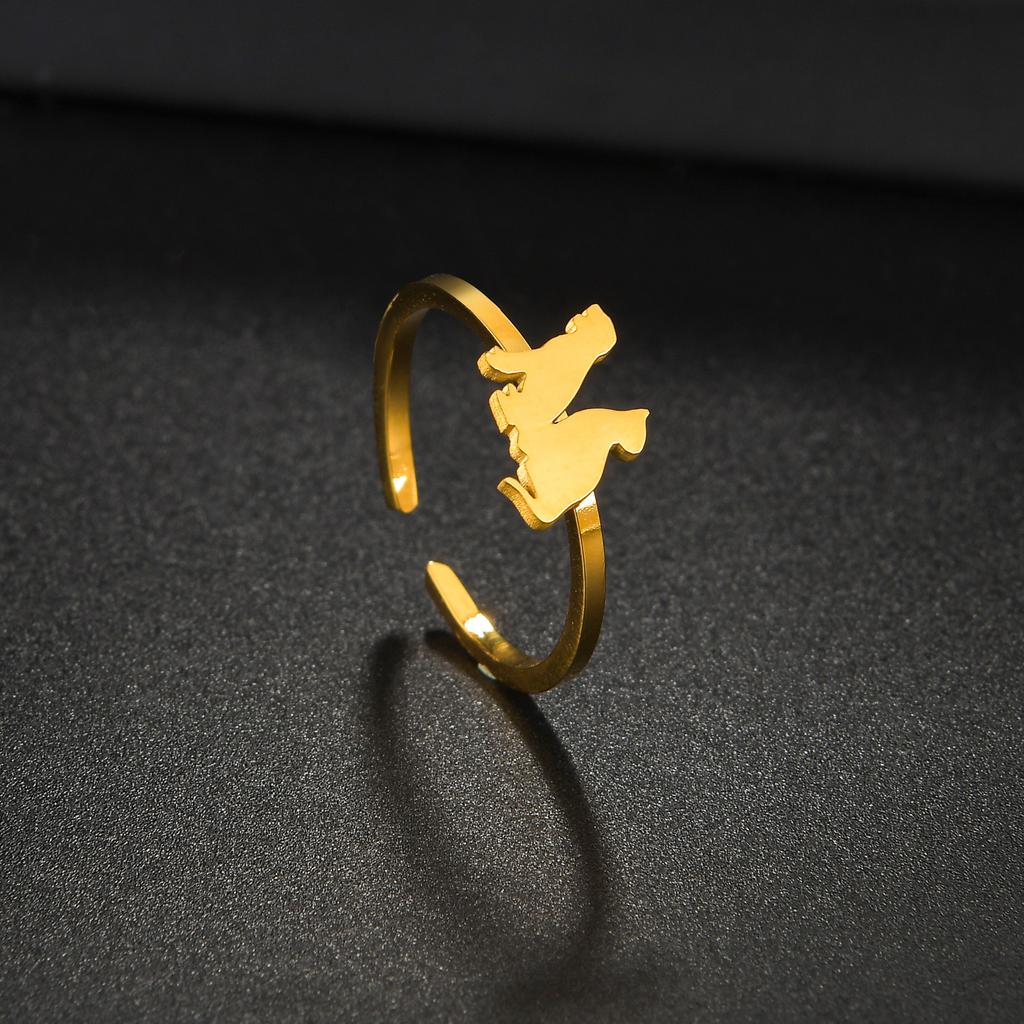Atoztide Custom Name Ring Unique Personalized Charm Fashion Stainless Steel Letter Gold Color For Women Girlfriend Jewelry Gift