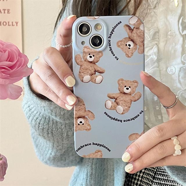 Ins Corea Estetica Graffiti Linee Flim Cassa Del Telefono Per Il Iphone 14 13 12 11 Pro Max Cute Cartoon Bunny Antiurto Hard Cover Funda