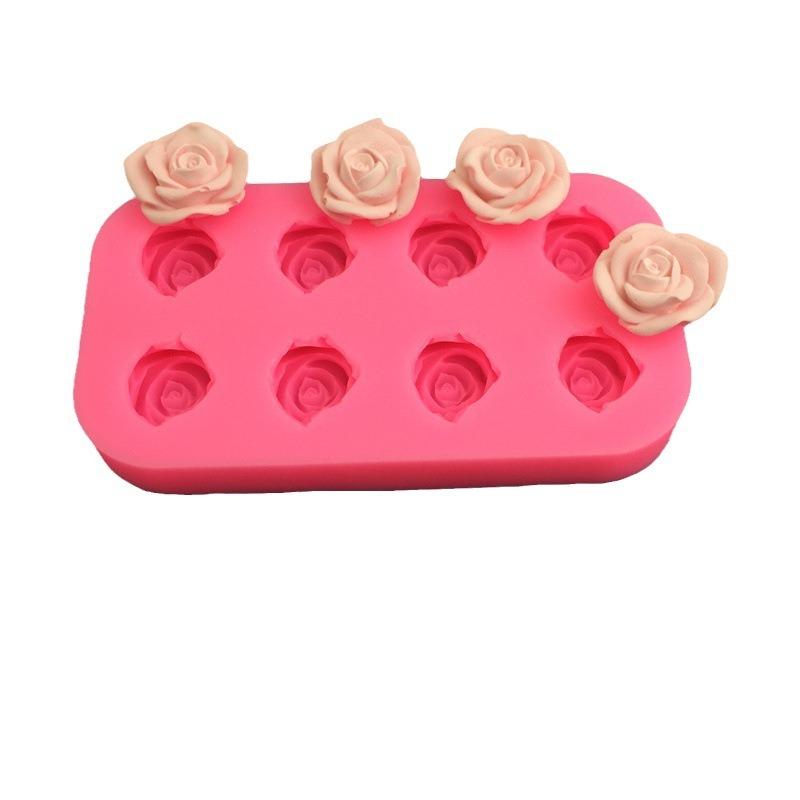 1PC Jiulian rose shape silicone mold flower DIY hand-baked fondant cake mold Epoxy resin mold