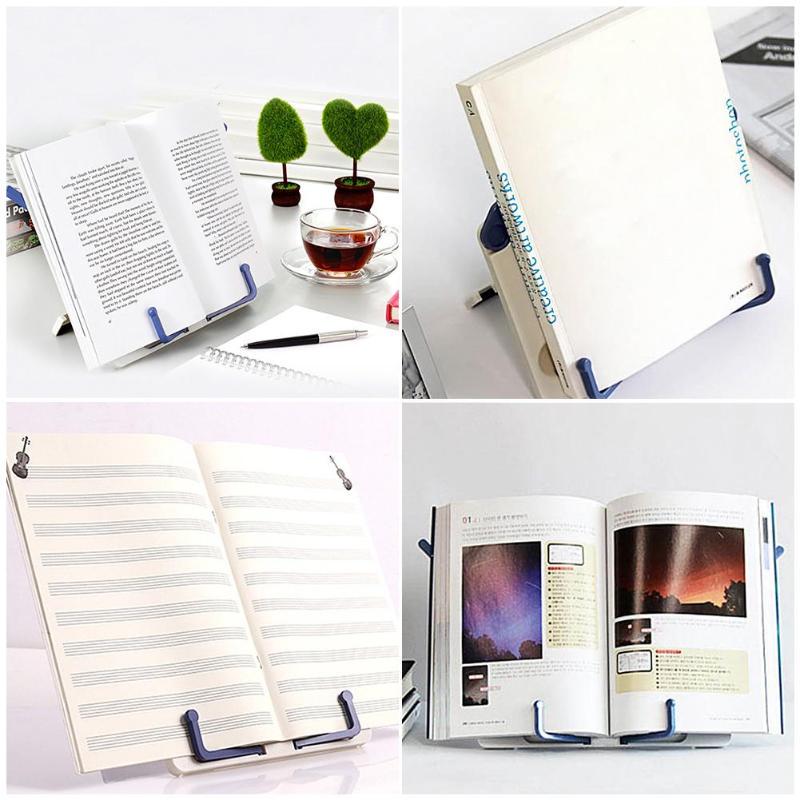 Tragbare faltbare Buchstütze für Musik, Partitur, Rezept, Lesen, Buchständer, Bücher, Tablet-Halter, Organizer