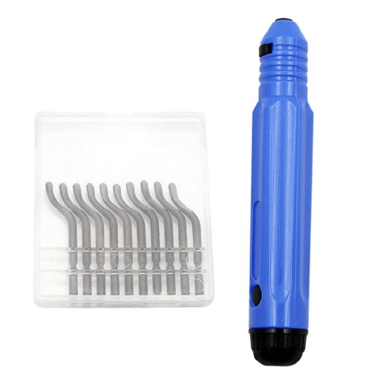 Durable Edge Trimmer Hand Deburring Tool Set with 10Blade Practical Burr Remover