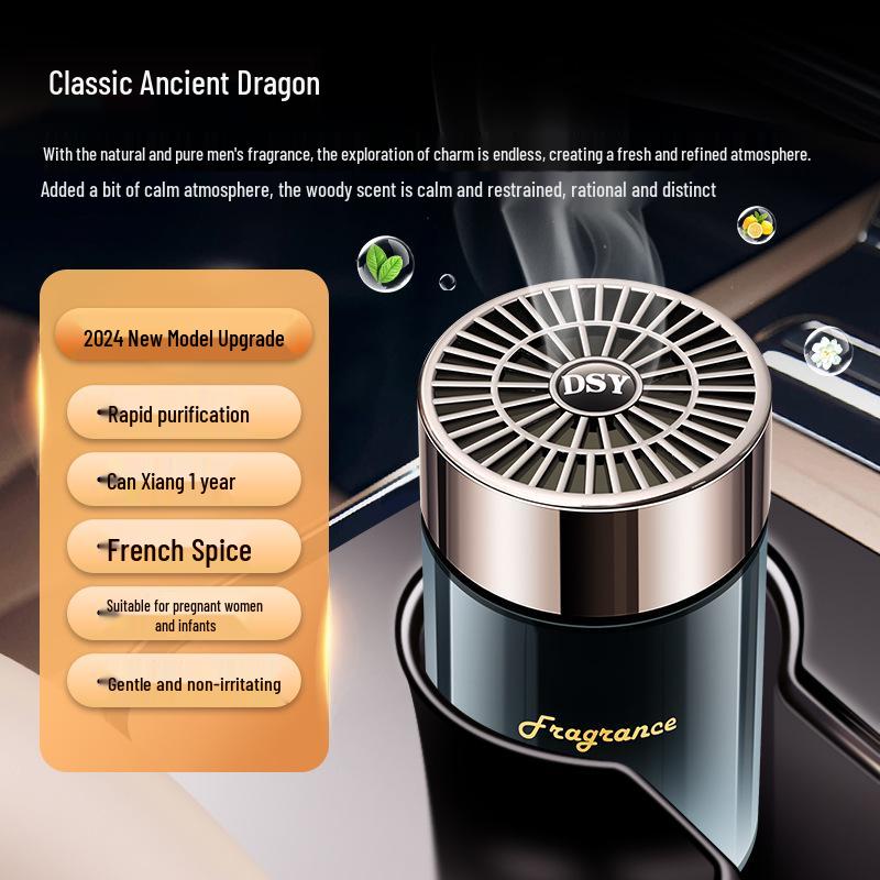 2024 Men's Solid Car Perfume by Hilton – Long-lasting Light Fragrance for Car Interiors