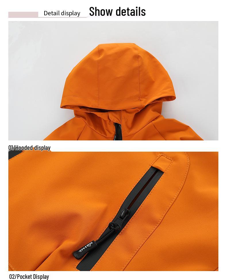 2025 Children's 3-in-1 Fleece-Lined Windbreaker - Boys' Hooded Jacket for Autumn & Winter