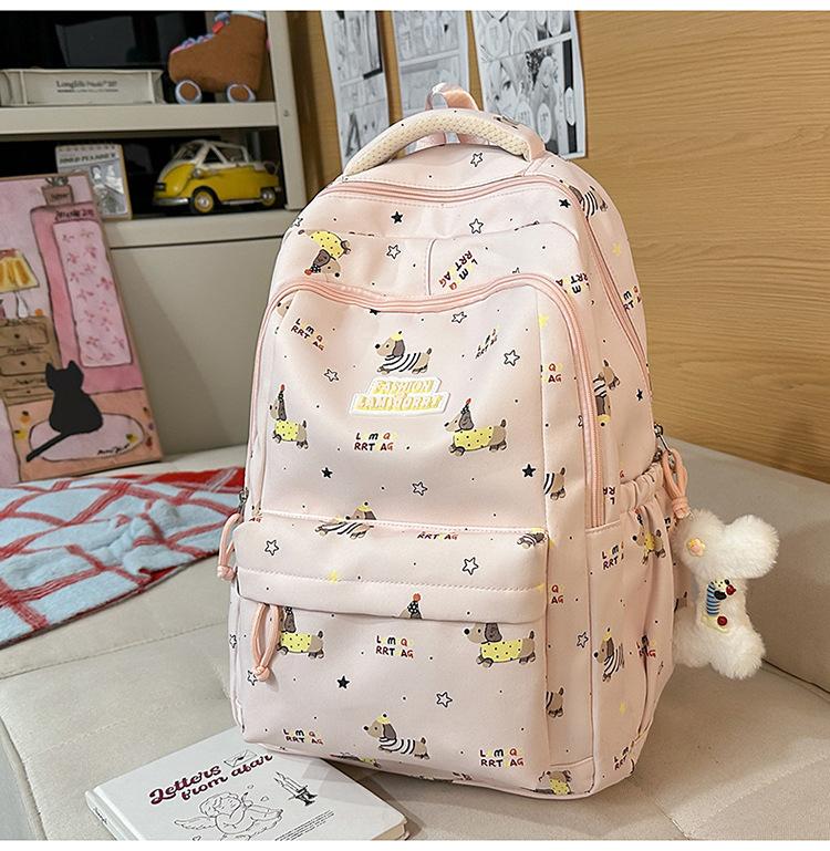 Schoolbag Japanese ins cute schoolbag girl, junior high school girl, high school student, large capacity load reduction class backpack student