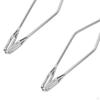 2Pcs Stainless Steel Scissor Tongs Kitchen Tong 10 Inch with Soft Handle Heavy Duty Barbecue