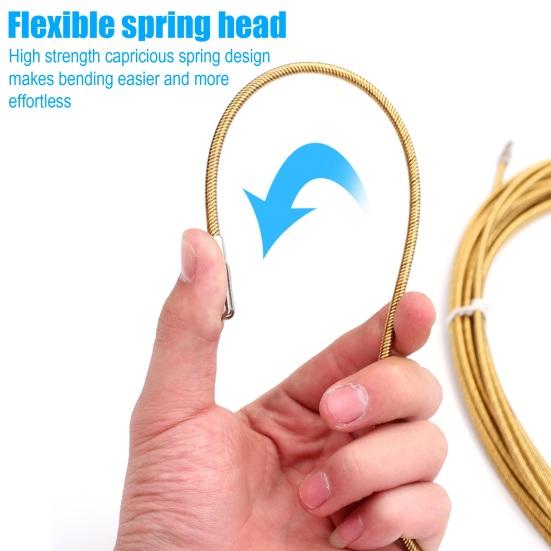 Fishing Line Clamp Wire Puller Lead All-round Wiring Tool High-Strength Spring Steel Multi-Layer Design Smooth Cable Pull Tool