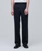 Wool Blend Wide Hidden Banding Slacks [Navy]