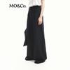 MO&Co. Women's 2024 Autumn Wool Blend Mid-Waist Straight Leg Trousers