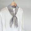 Spring And Summer 100% Linen Thin Neck Scarves Square Scarf Neckerchief Shawls For Ladies