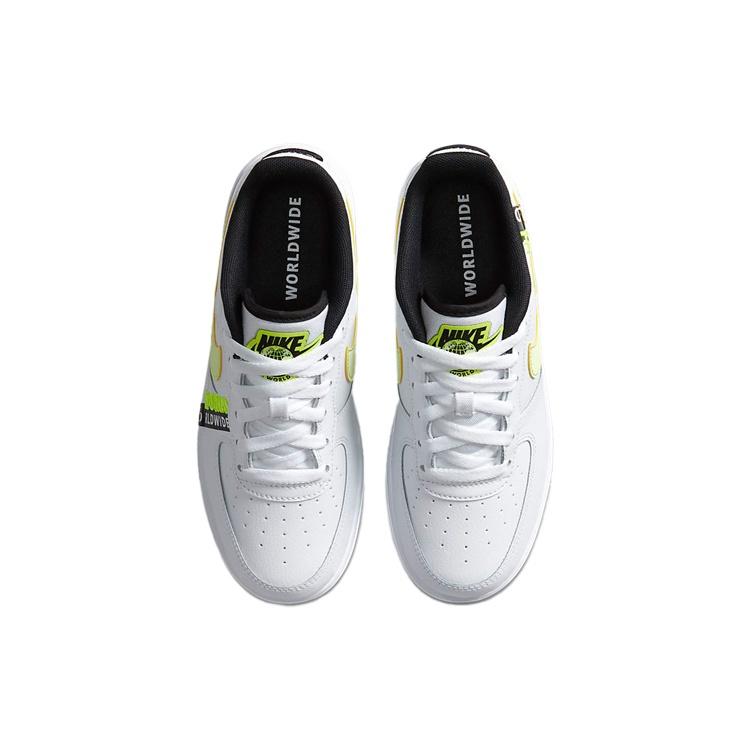 (GS) Nike Air Force 1 LV8 1 'Worldwide Pack - White Barely Volt' Kids' CN8536-100