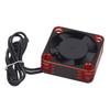RC Car ESC Heatsink Fan, Lightweight RC Car Motor Cooling Fan, Aluminum and Plastic, DC 5-9V (Red)
