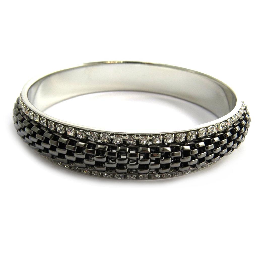 Les Trésors De Lily [N3060] - Gray 'Sissi' Designer Bracelet