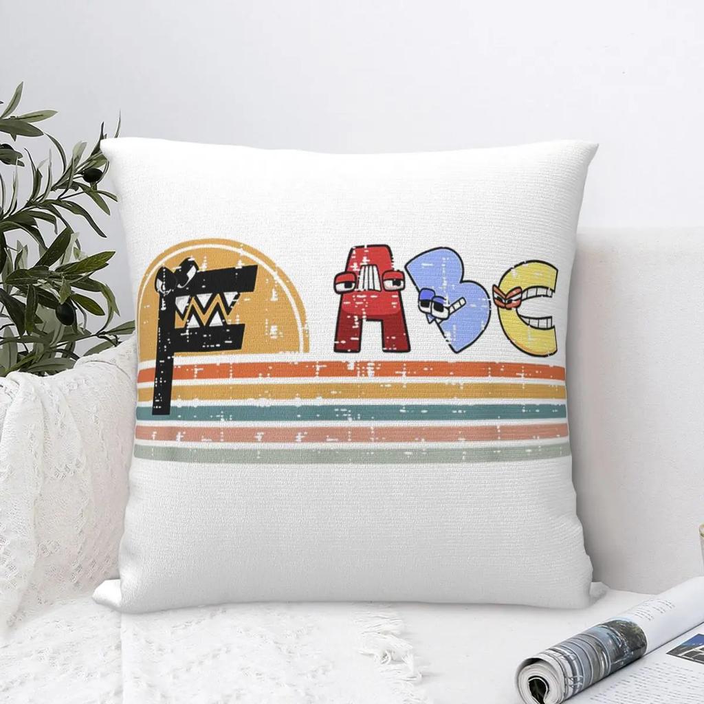 Letter Pillowcases Room Christmas Boys Retro Sunset Gamer Cushion Cover Cool Pillow Cover