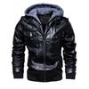Men's Hooded PU Leather Jacket & Coat Set - Autumn/Winter 2026