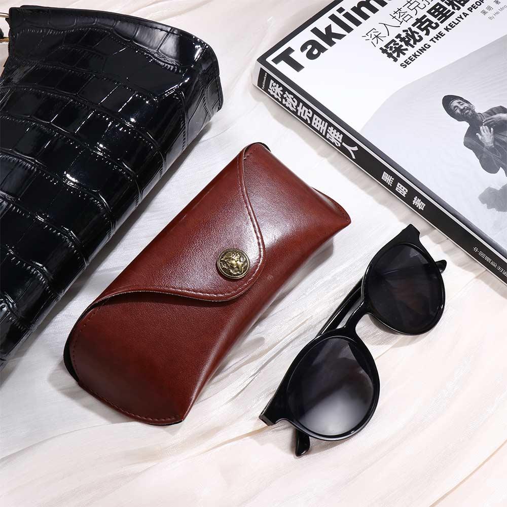 Box Glasses Box Eye Glasses Holder Sunglasses Pouch Leather Glasses Case Eyewear Protector Case