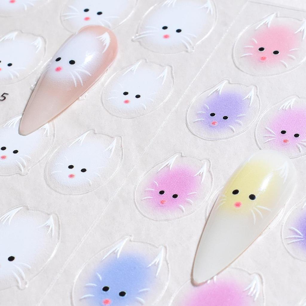 Jelly Kitten Nail Decals: Cute, Colorful, and Tough Nail Stickers