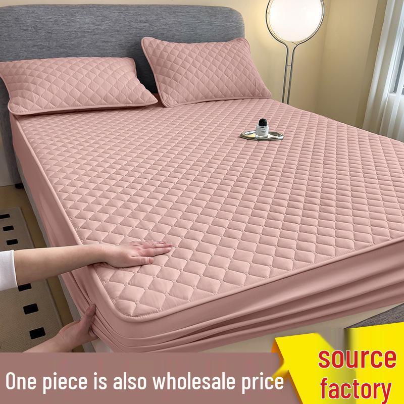 Düz Renk Kapitone Fitted Çarşaf: Toz Geçirmez, Leke Tutmaz, Yıkanabilir Yatak Koruyucu