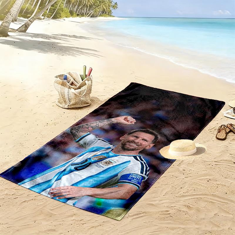 Asciugamano da Spiaggia con Stampa di Messi, Asciugamano Grande Morbido ad Asciugatura Rapida per Spiaggia Campeggio Nuoto