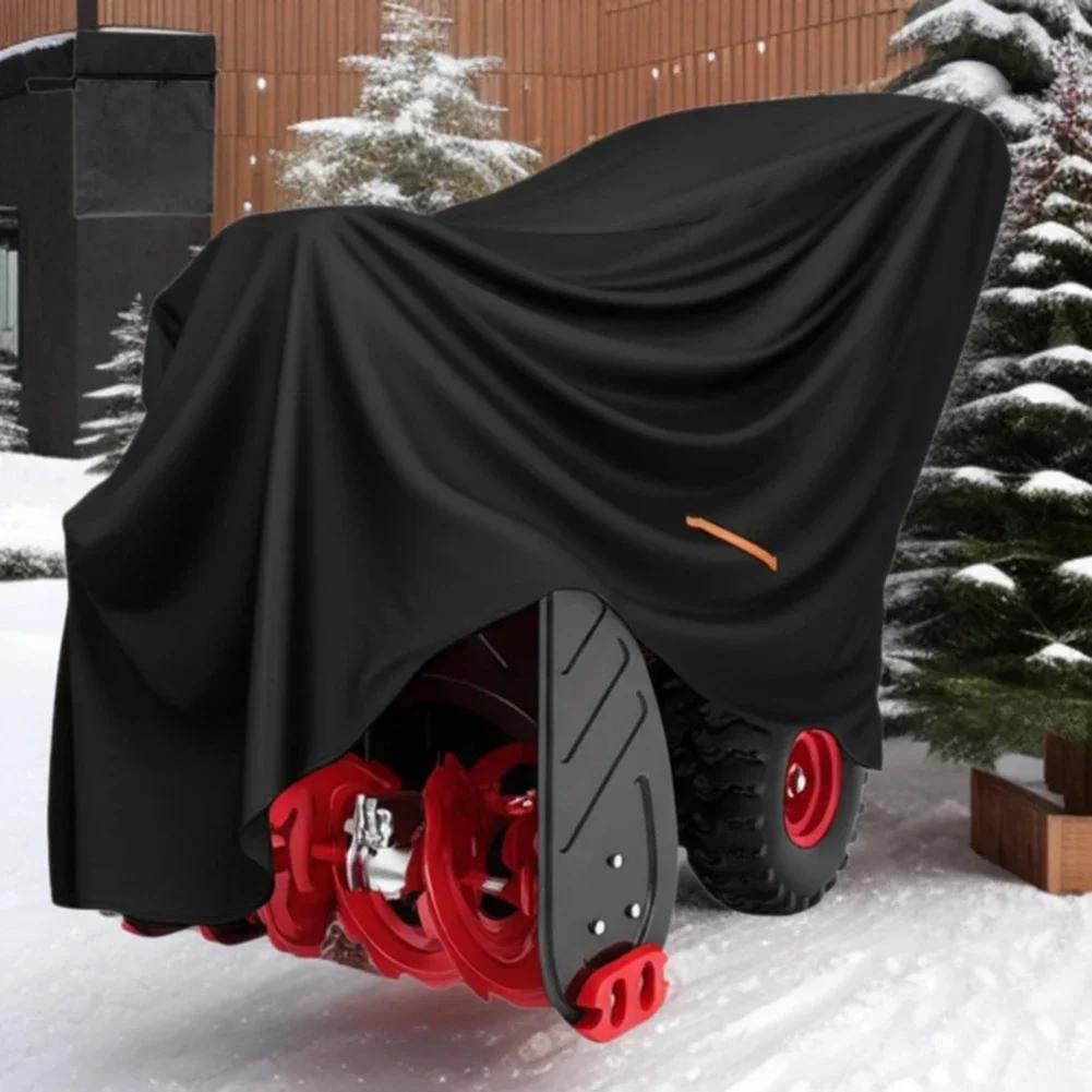 1PC Snowplow Cover 33*58*52in Heavy Duty 210D Oxford Waterproof Snow Blower Cover All Weather Protection Covers For Machine