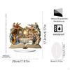2D Acrylic Sign The Last Supper Ornament Handcraft Creative Accessories Tabletop Decoration Xmas