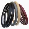 38cm Universal Car Steering Wheel Protector Cover Anti-skip PU Leather Black+Red