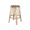 Wicker Stool - Home ESPRIT - Natural - Multicoloured - 50x87x50 Cm - Round Shape