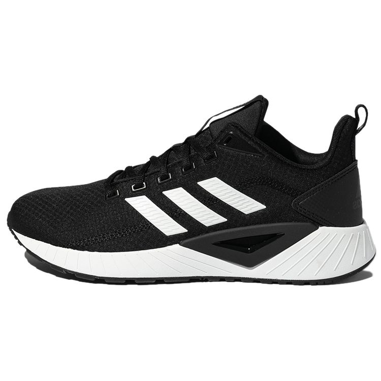 Adidas Questar Versatile Comfortable Fabric Breathable Low-Top Casual Running Shoes Men Sneakers Black White GY3352
