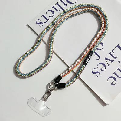 1pcs Phone Case Universal Slant Lanyard Long Braided Lanyard Neck Detachable Braided Lanyard