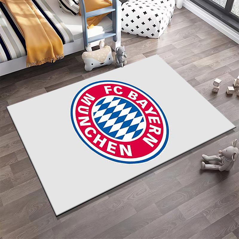 FC Bayern Munich Logo Rug Design Non-slip rug suitable for living room and bedroom sofas.