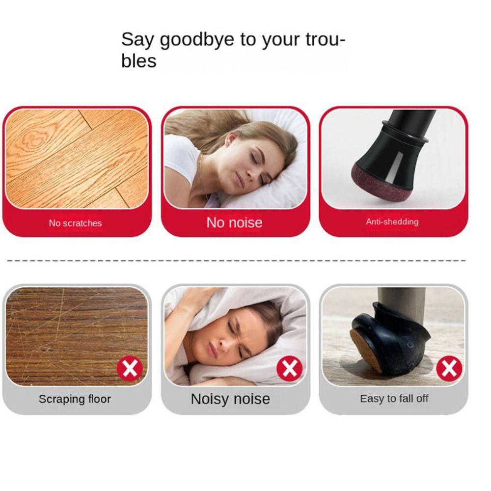 Wrapped Felt Bottom Chair Caps Cover Non-Slip Chair Leg Floor Protector Furniture Leg