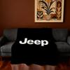 J-Jeep-ES Logo Cool Car Blanket Super Warm Comfortable Plush Throw Blanket Child Home Sofa Bedroom Gift