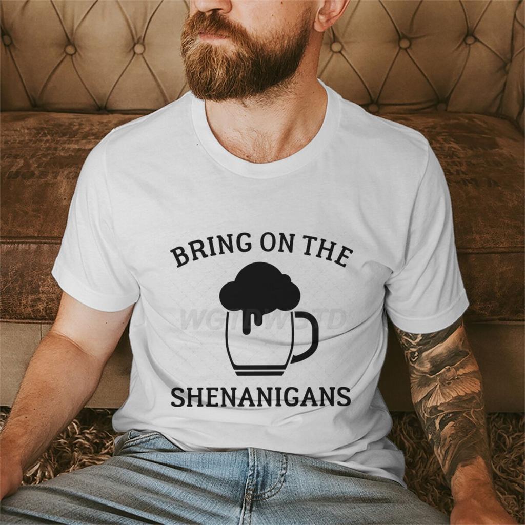 Irish Drinking Team Tshirt for Unisex St Patricks Day Beer Tee Round Neck Short Sleeve Tee Unisexs St Patricks Day Shirt