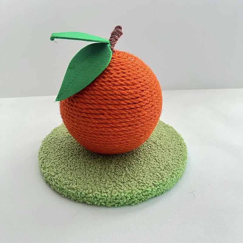 Sisal Cat Teaser Ball: Self-Entertainment Toy with Vertical Scratching Board