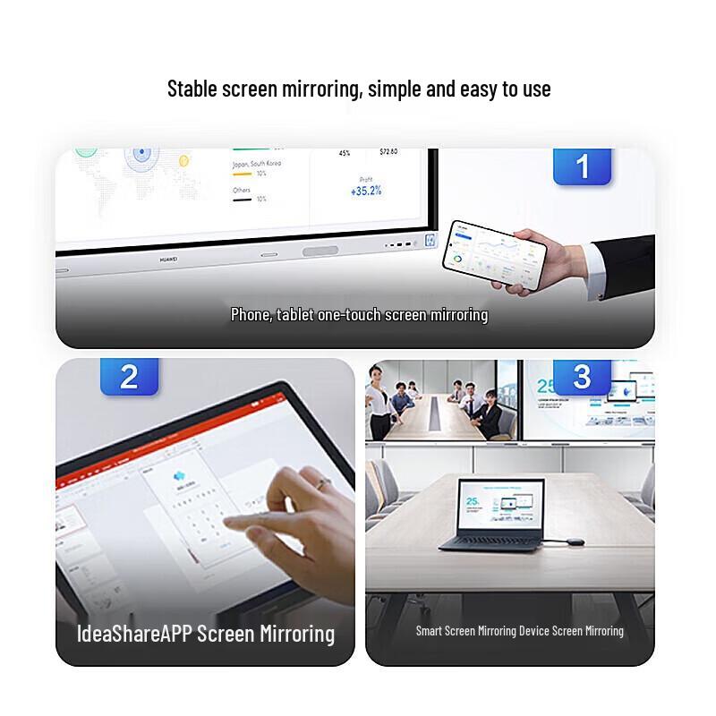 Huawei IdeaHub Board2Base 75-inch 4K Interactive Flat Panel with Floor Stand (CN version)