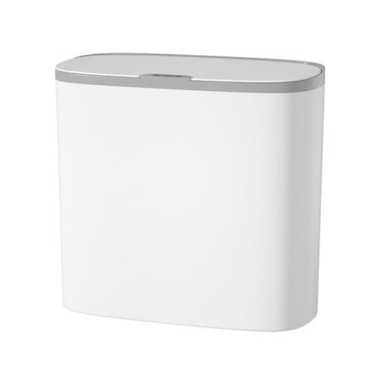 Space Saving Cabinet Trash Bin Motion Sensor Can, Wall Mounted Narrow Gap Garbage with Touchless Kitchen Container Automatic Open Lid, Hands Free for