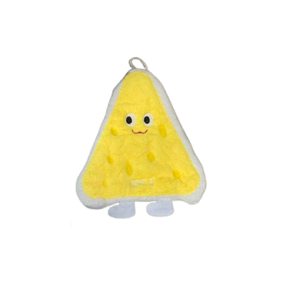 Cute Cartoon Hanging Hand Towel, Strong Water Absorption, Quick Drying Small Square Towel, No Lint, Thick Coral Fleece