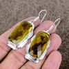 Citrine Gemstone Handmade 925 Sterling Silver Jewelry Earring 2.21" KKG-603