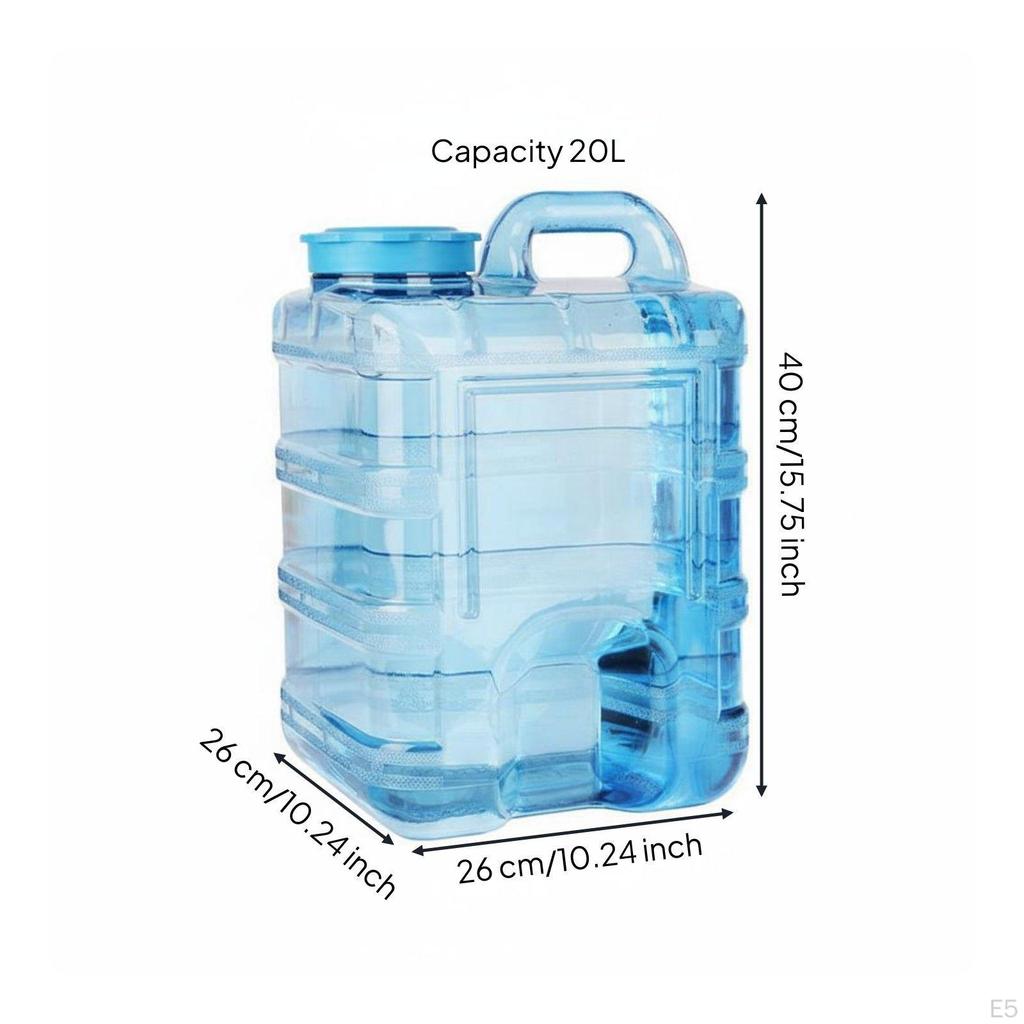 Drinking Bucket PC Material Large Capacity Water Container Household Storage